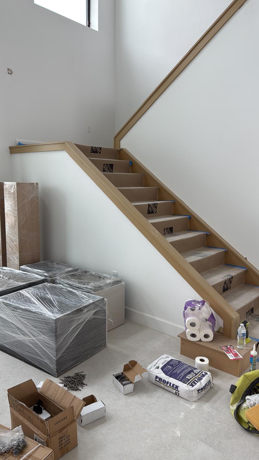 glass railing build