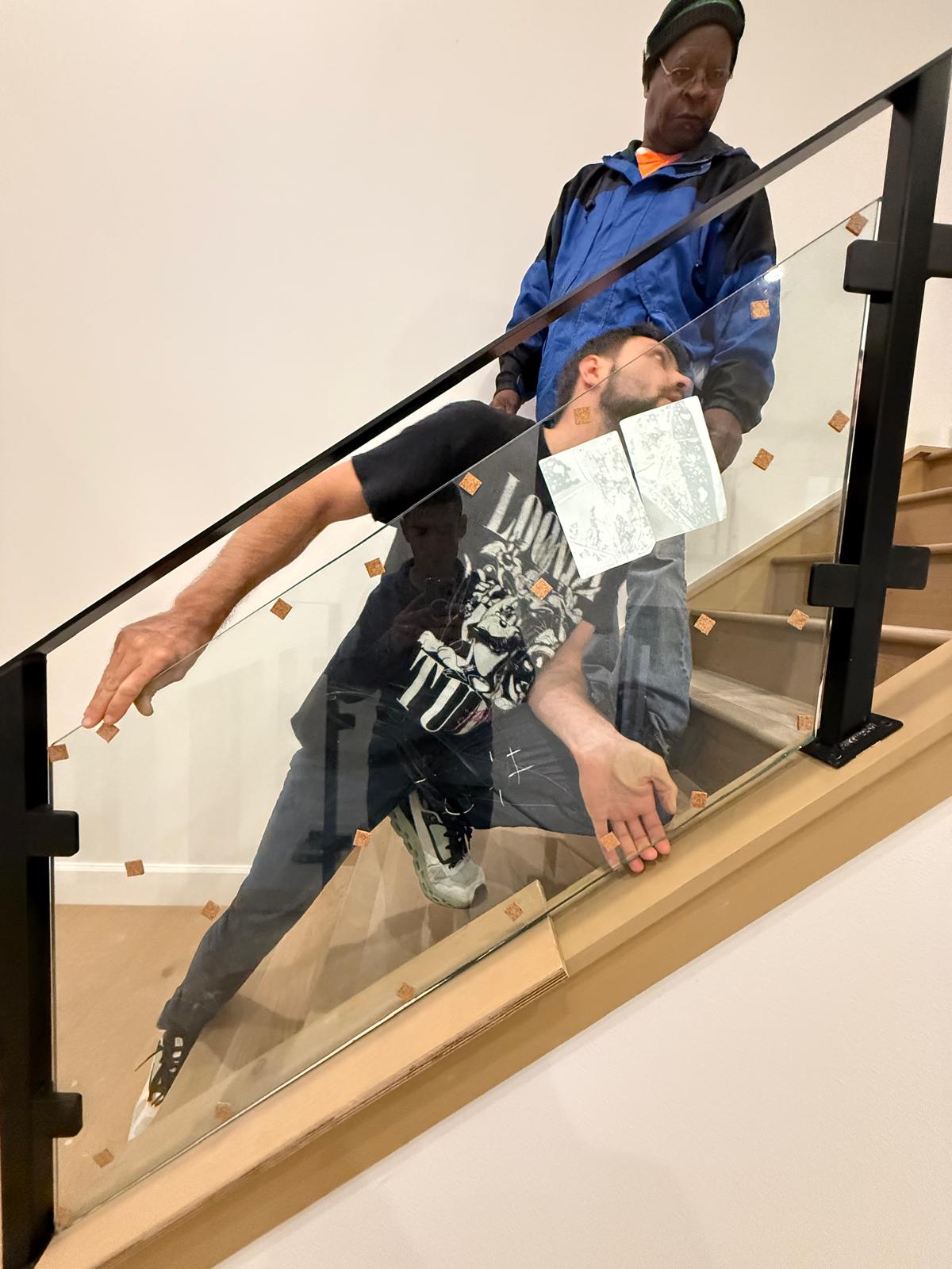 glass railing istallation